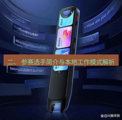 有道翻译桌面端 二、 参赛选手简介与本地工作模式解析