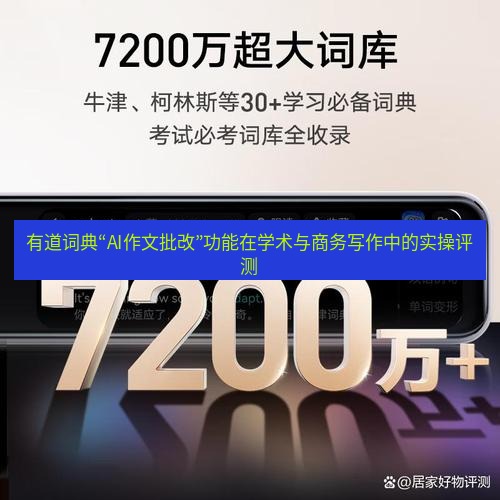 有道翻译桌面端 有道词典“AI作文批改”功能在学术与商务写作中的实操评测