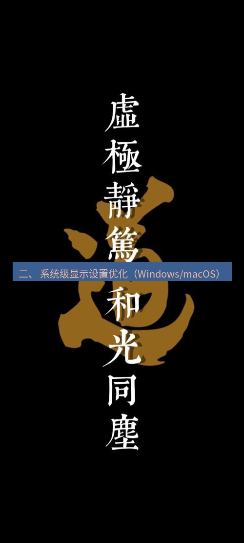 有道翻译桌面端 二、 系统级显示设置优化（Windows/macOS）