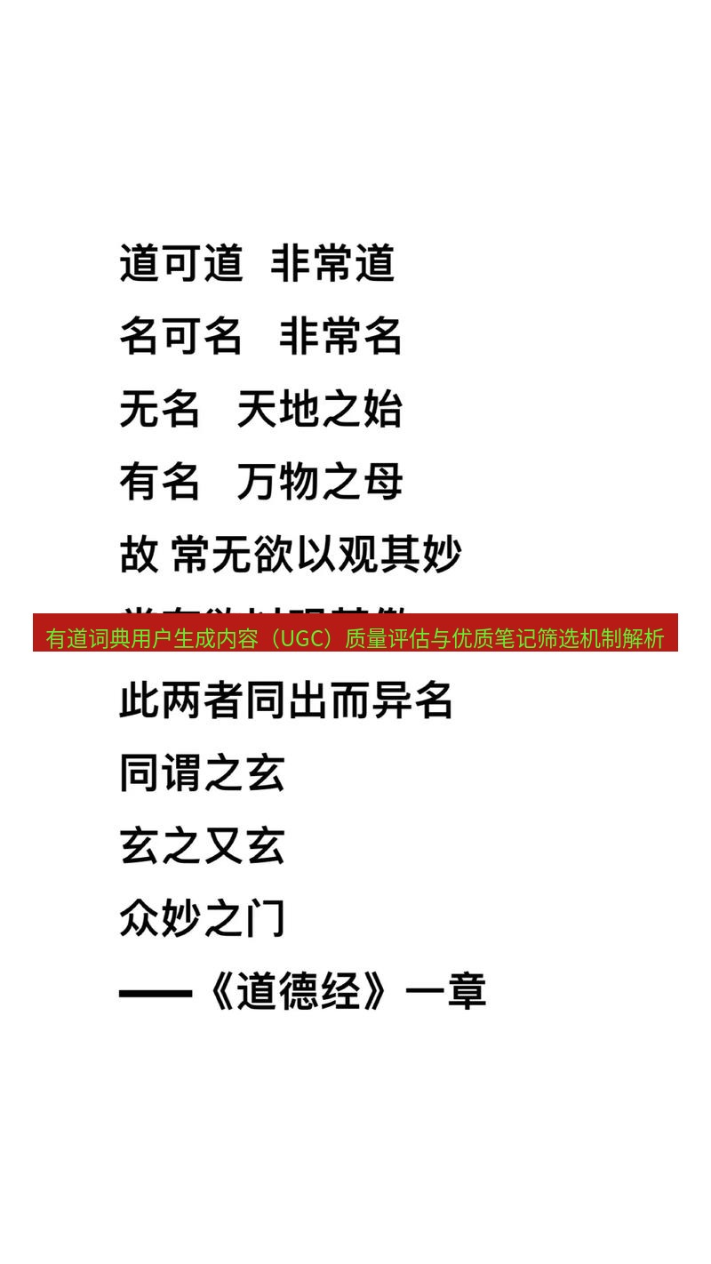 有道翻译桌面端 有道词典用户生成内容（UGC）质量评估与优质笔记筛选机制解析