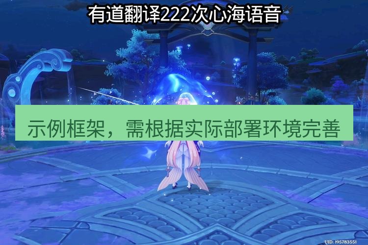有道翻译桌面端 示例框架，需根据实际部署环境完善