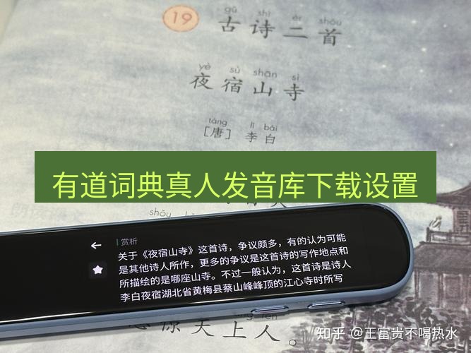有道翻译桌面端 有道词典真人发音库下载设置